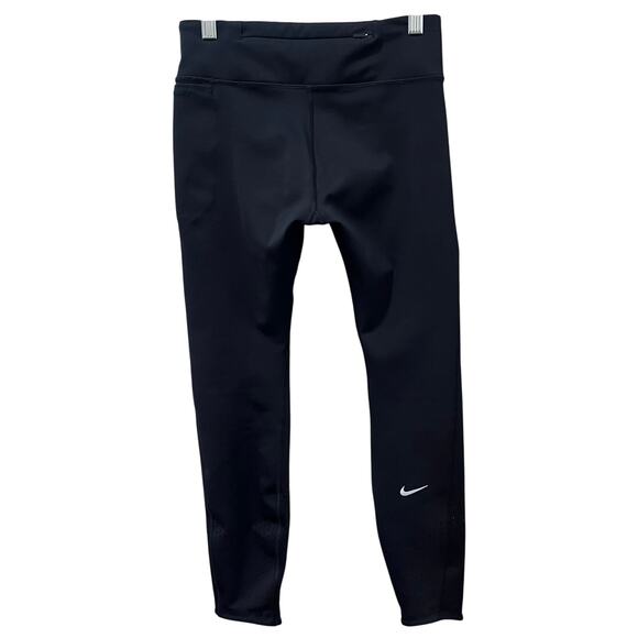 Nike Women's Epic Lux Compression Leggings Perforated Black Sz Small - Picture 4 of 10